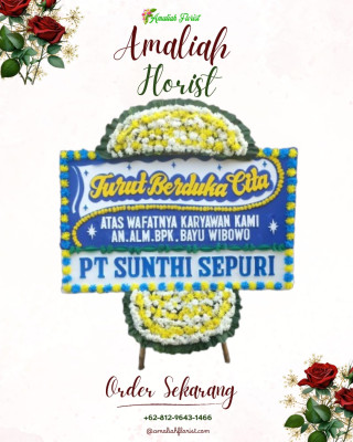 Papan Bunga Duka di Surutanga